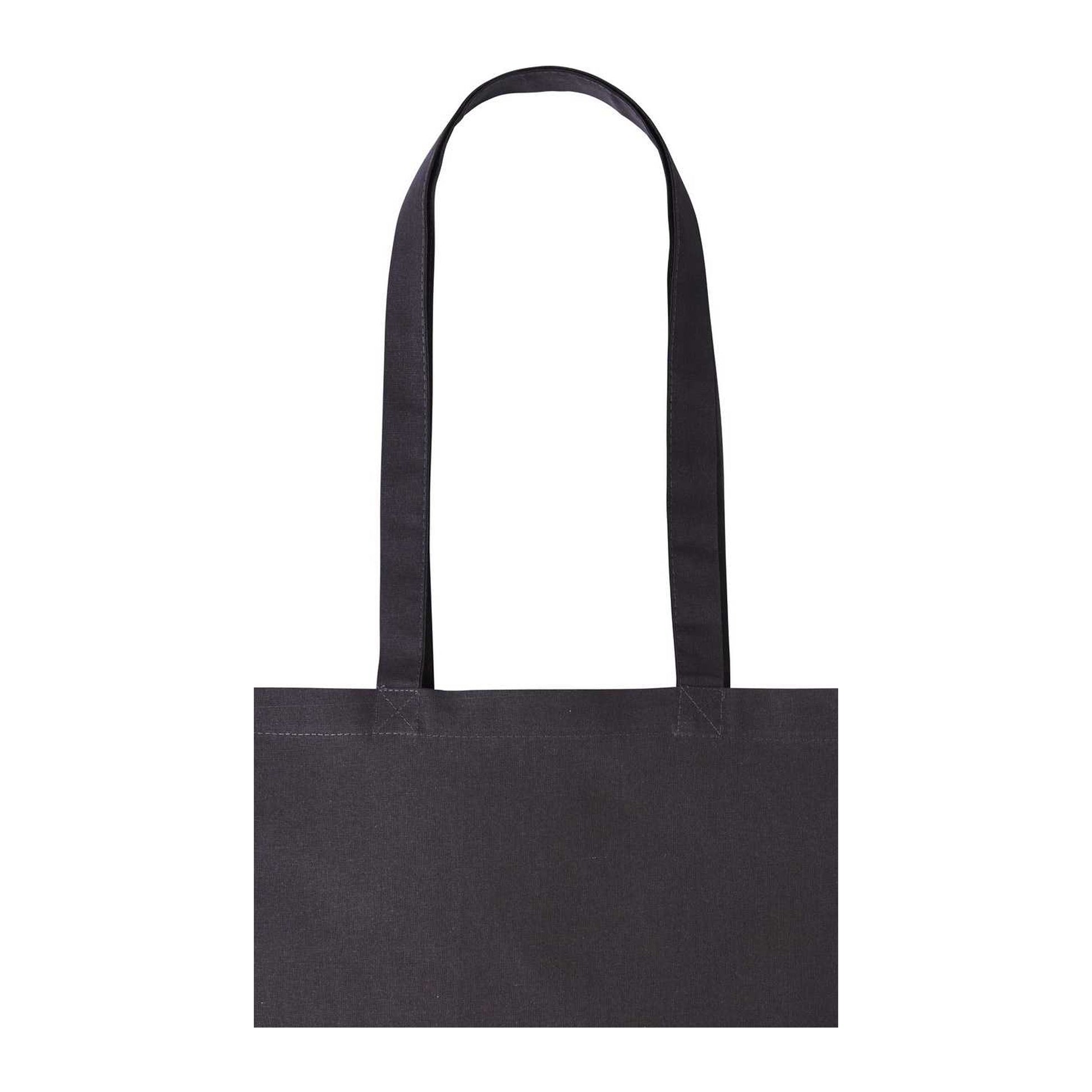 Storm Dark Grey - Back - Nutshell Plain Strong Shoulder Shopper Bag
