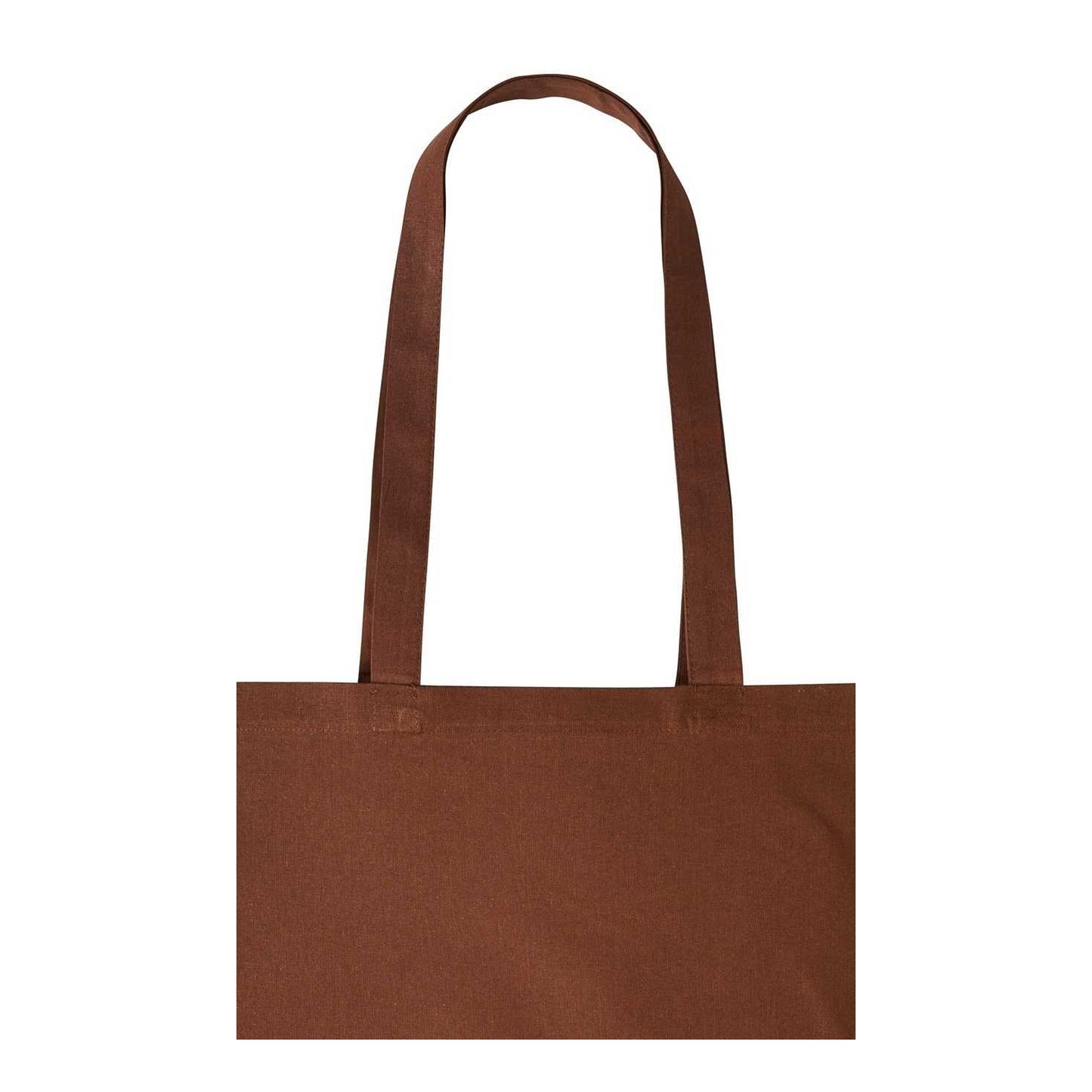 Dark Brown - Back - Nutshell Plain Strong Shoulder Shopper Bag