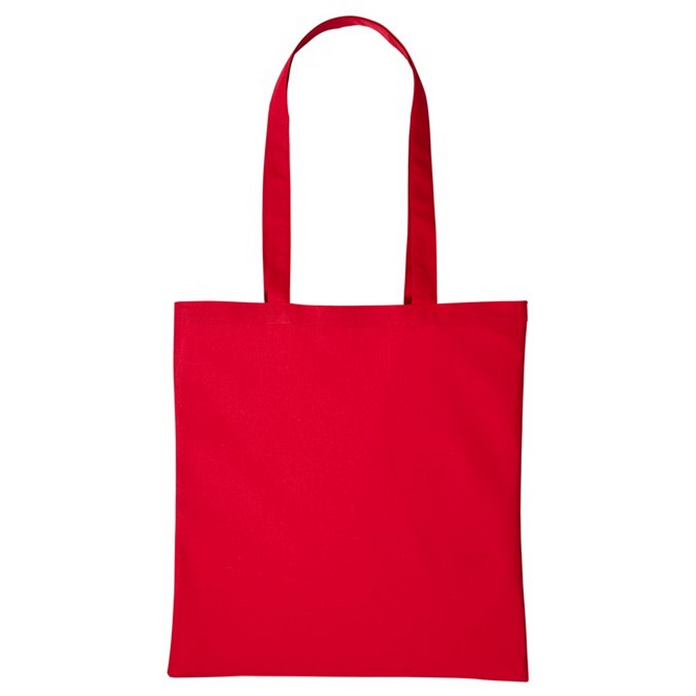 Hot Red - Front - Nutshell Plain Strong Shoulder Shopper Bag