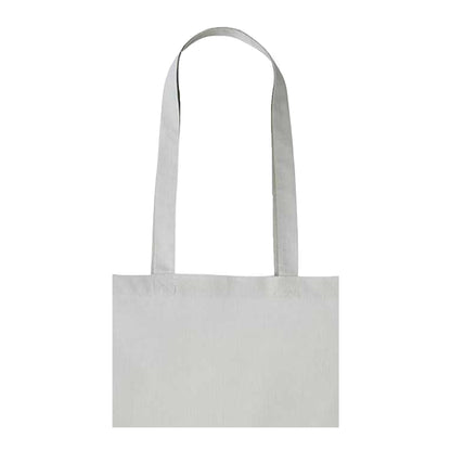 Pastel Grey - Back - Nutshell Plain Strong Shoulder Shopper Bag