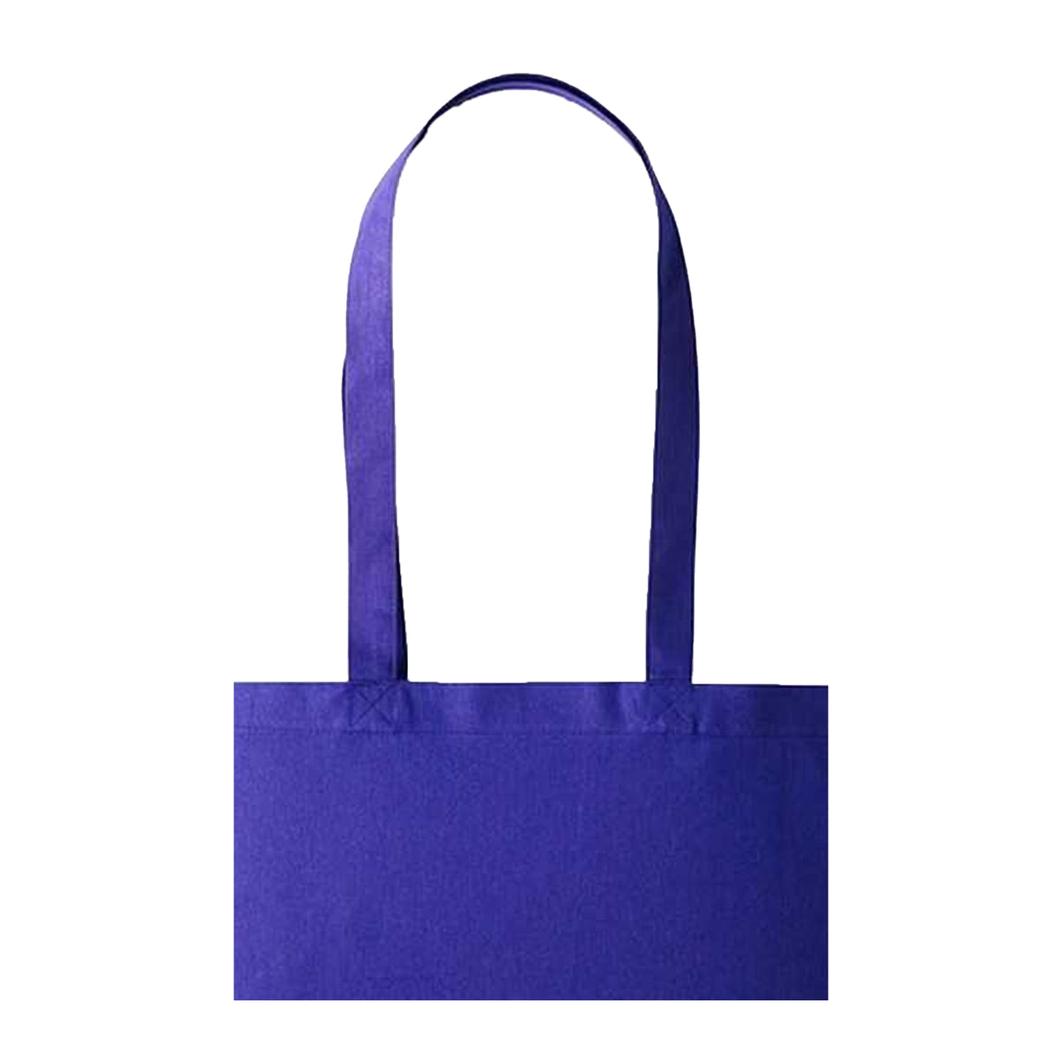 Purple - Back - Nutshell Plain Strong Shoulder Shopper Bag