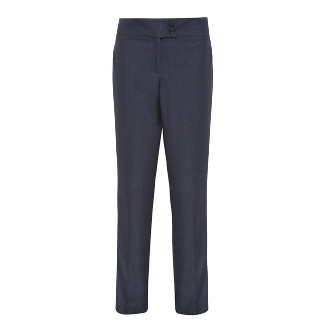 Black Heather - Front - Premier Iris Ladies-Womens Straight Leg Formal Trouser - Workwear