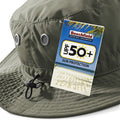Olive Green - Side - Beechfield Summer Cargo Bucket Hat - Headwear (UPF50 Protection)