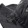Black - Back - Beechfield Summer Cargo Bucket Hat - Headwear (UPF50 Protection)