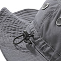 Graphite Grey - Back - Beechfield Summer Cargo Bucket Hat - Headwear (UPF50 Protection)