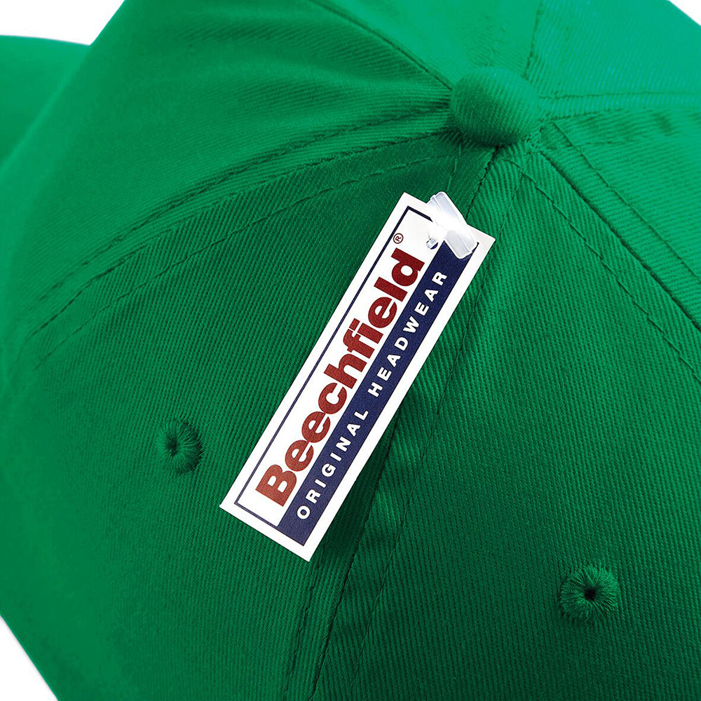 Kelly - Back - Beechfield Plain Unisex Junior Original 5 Panel Baseball Cap