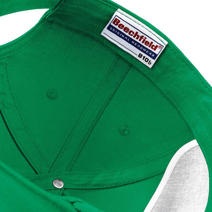 Kelly - Side - Beechfield Plain Unisex Junior Original 5 Panel Baseball Cap