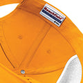 Orange - Side - Beechfield Plain Unisex Junior Original 5 Panel Baseball Cap