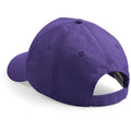 Purple - Front - Beechfield Plain Unisex Junior Original 5 Panel Baseball Cap