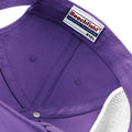 Purple - Side - Beechfield Plain Unisex Junior Original 5 Panel Baseball Cap