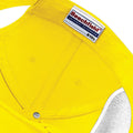 Yellow - Back - Beechfield Plain Unisex Junior Original 5 Panel Baseball Cap