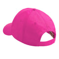 Fuchsia - Front - Beechfield Plain Unisex Junior Original 5 Panel Baseball Cap