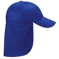 Royal - Front - Beechfield Junior Kids Unisex Plain Legionnaire Cap