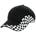 Black - Back - Beechfield Unisex Grand Prix Baseball Cap