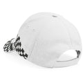 White - Side - Beechfield Unisex Grand Prix Baseball Cap