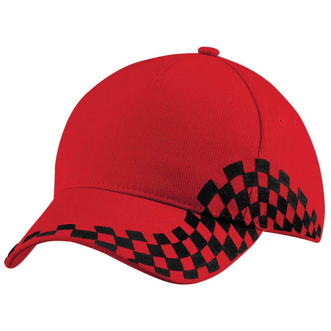Classic Red - Back - Beechfield Unisex Grand Prix Baseball Cap