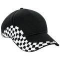 Black - Front - Beechfield Unisex Grand Prix Baseball Cap