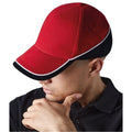 Classic Red-Black - Side - Beechfield Unisex Teamwear Competition Cap Baseball - Headwear