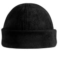 Black - Back - Beechfield Ladies-Womens Suprafleece Anti-Pilling Winter - Ski Hat