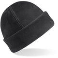 Black - Front - Beechfield Ladies-Womens Suprafleece Anti-Pilling Winter - Ski Hat