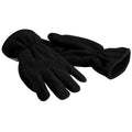 Black - Back - Beechfield Unisex Suprafleece Anti-Pilling Thinsulate Thermal Winter Gloves