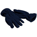 French Navy - Front - Beechfield Unisex Suprafleece Anti-Pilling Thinsulate Thermal Winter Gloves