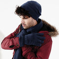 French Navy - Back - Beechfield Unisex Suprafleece Anti-Pilling Thinsulate Thermal Winter Gloves