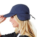 Navy - Side - Beechfield Unisex Mountain Waterproof & Breathable Baseball Cap