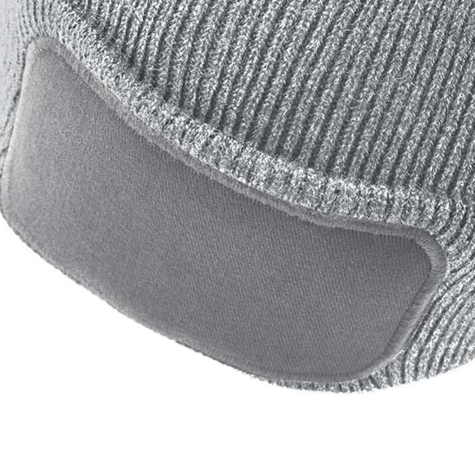 Heather Grey - Back - Beechfield Unisex Plain Winter Beanie Hat - Headwear (Ideal for Printing)