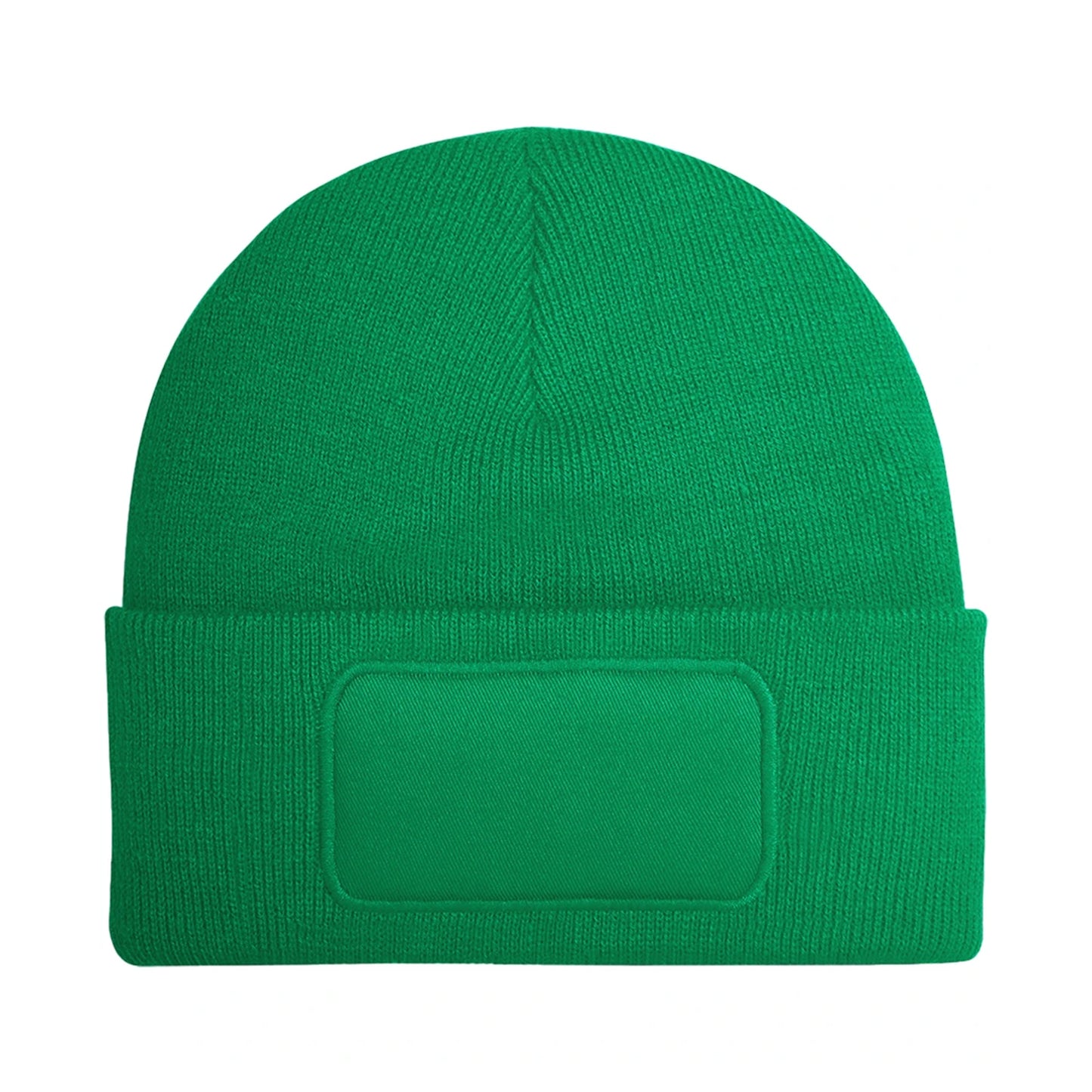 Kelly Green - Front - Beechfield Unisex Plain Winter Beanie Hat - Headwear (Ideal for Printing)