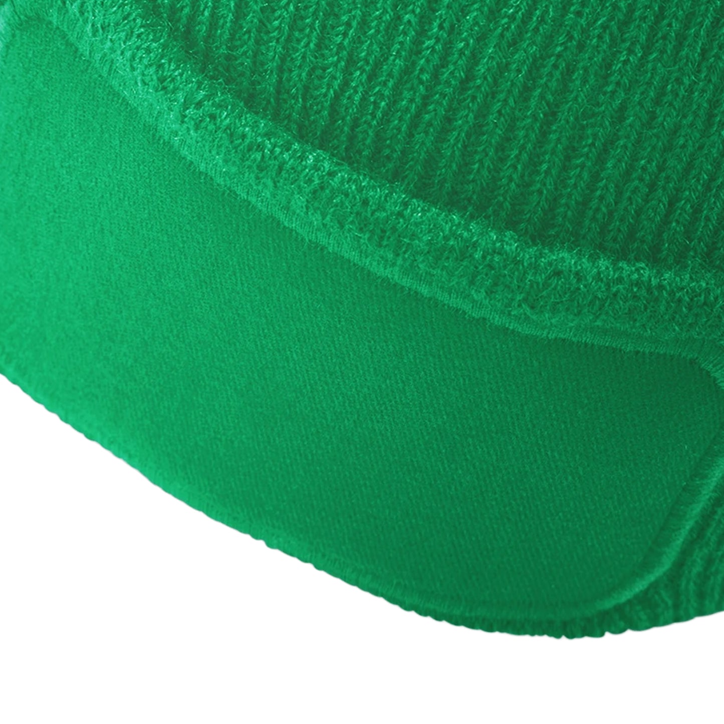 Kelly Green - Side - Beechfield Unisex Plain Winter Beanie Hat - Headwear (Ideal for Printing)