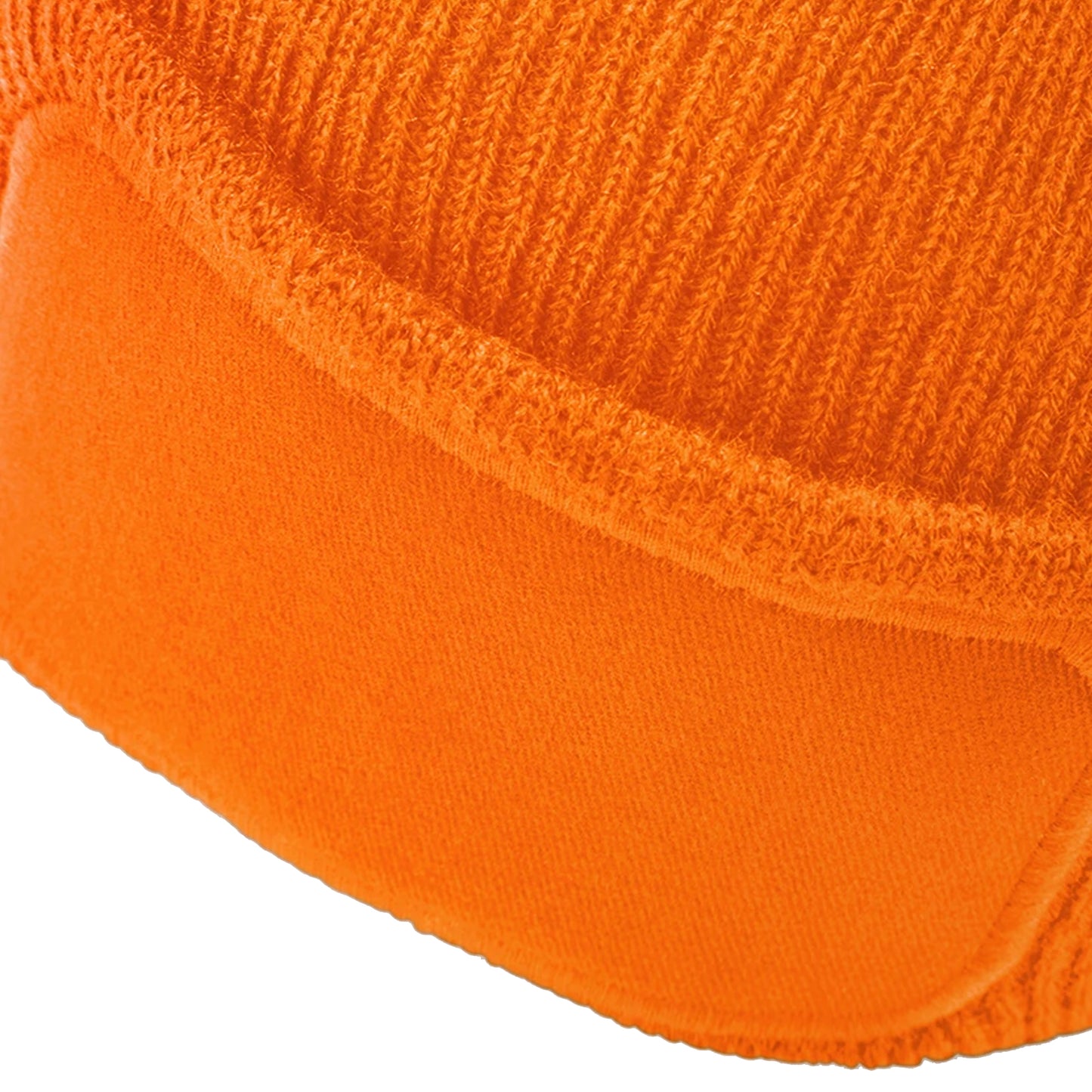 Orange - Side - Beechfield Unisex Plain Winter Beanie Hat - Headwear (Ideal for Printing)