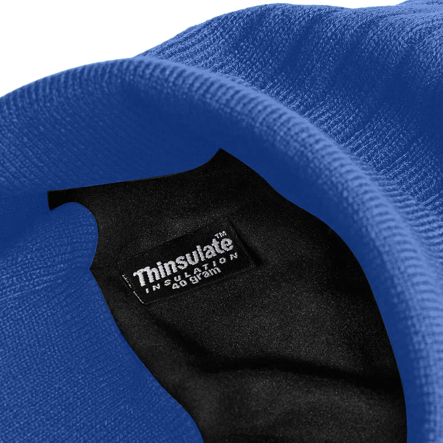 Bright Royal Blue - Back - Beechfield Thinsulate Thermal Winter - Ski Beanie Hat