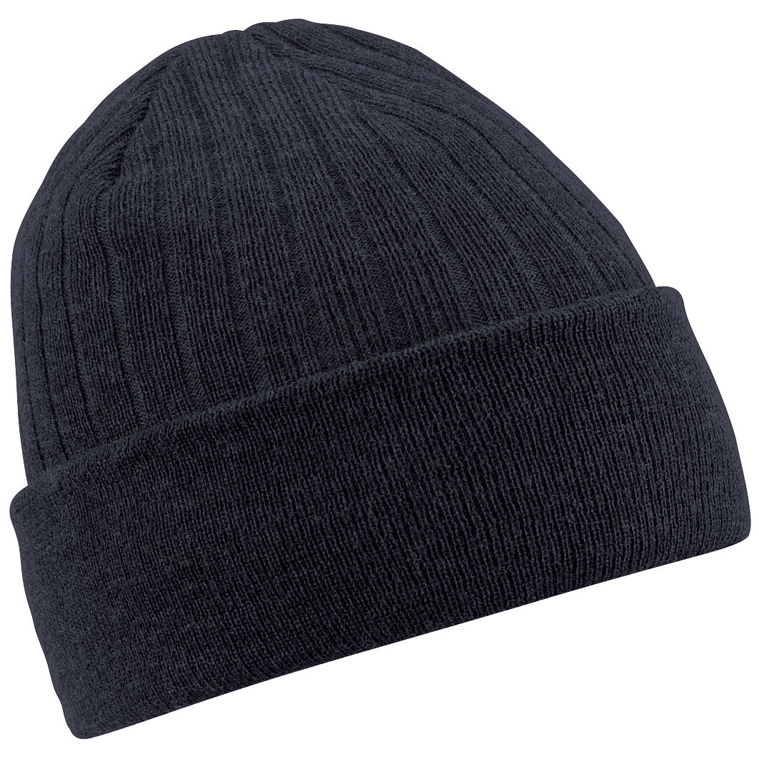 Dark Graphite - Front - Beechfield Thinsulate Thermal Winter - Ski Beanie Hat