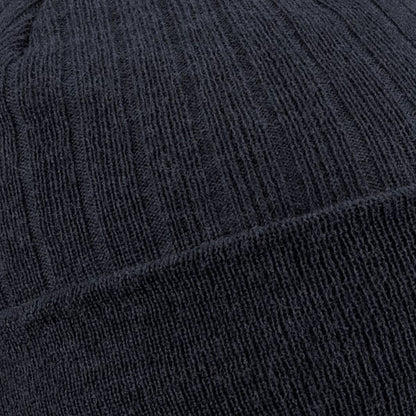 Dark Graphite - Back - Beechfield Thinsulate Thermal Winter - Ski Beanie Hat