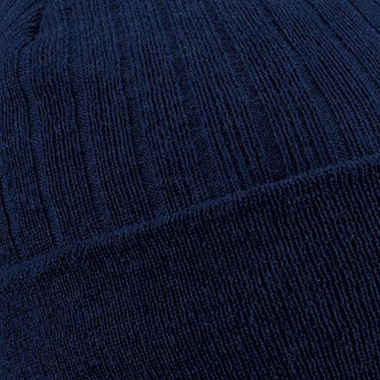 French Navy - Back - Beechfield Thinsulate Thermal Winter - Ski Beanie Hat