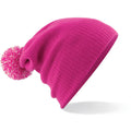 Fuchsia-Off White - Back - Beechfield Girls Snowstar Duo Extreme Winter Hat