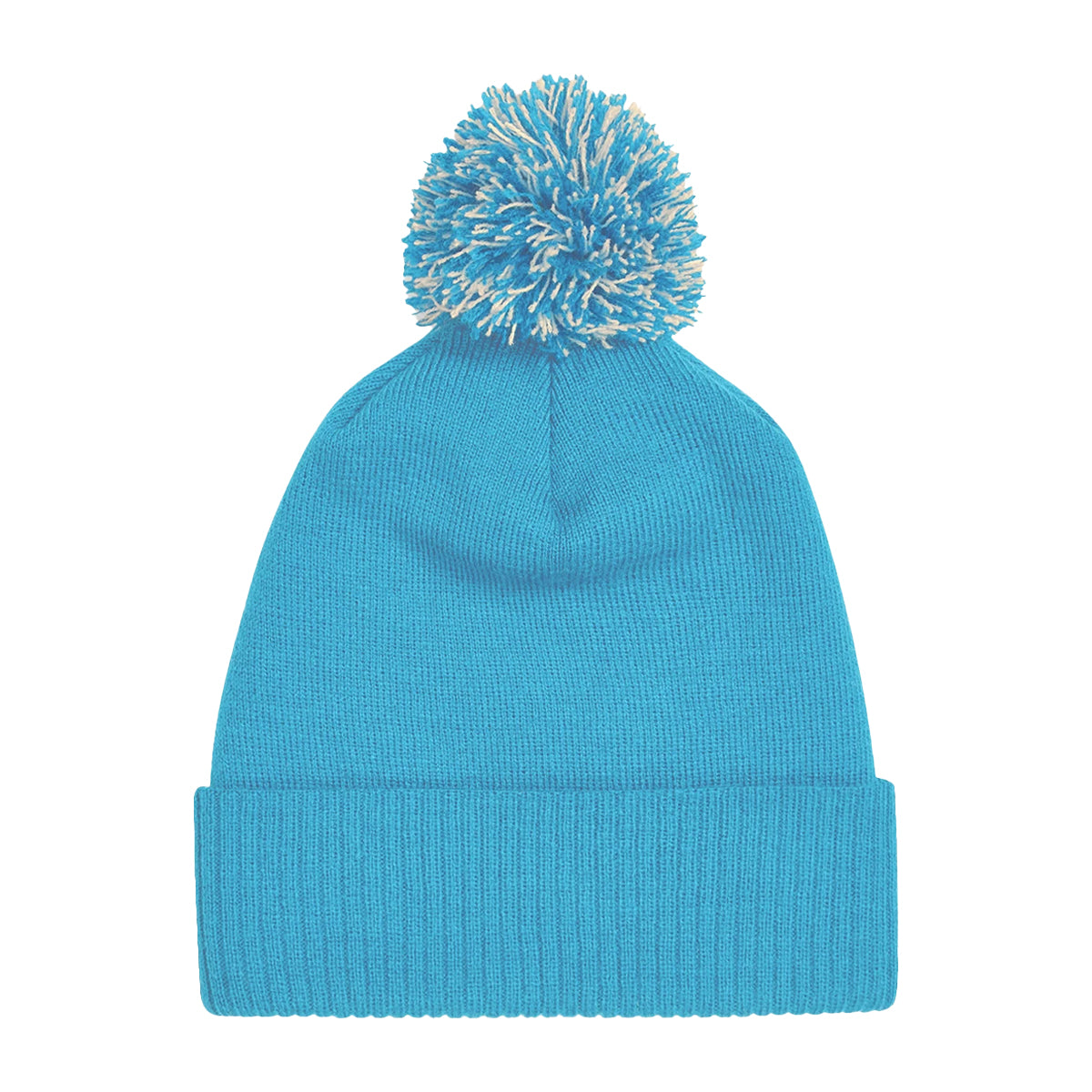 Surf Blue-Off White - Back - Beechfield Girls Snowstar Duo Extreme Winter Hat
