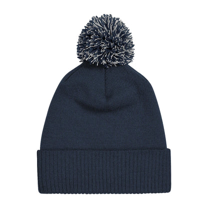 French Navy-Light Grey - Back - Beechfield Girls Snowstar Duo Extreme Winter Hat