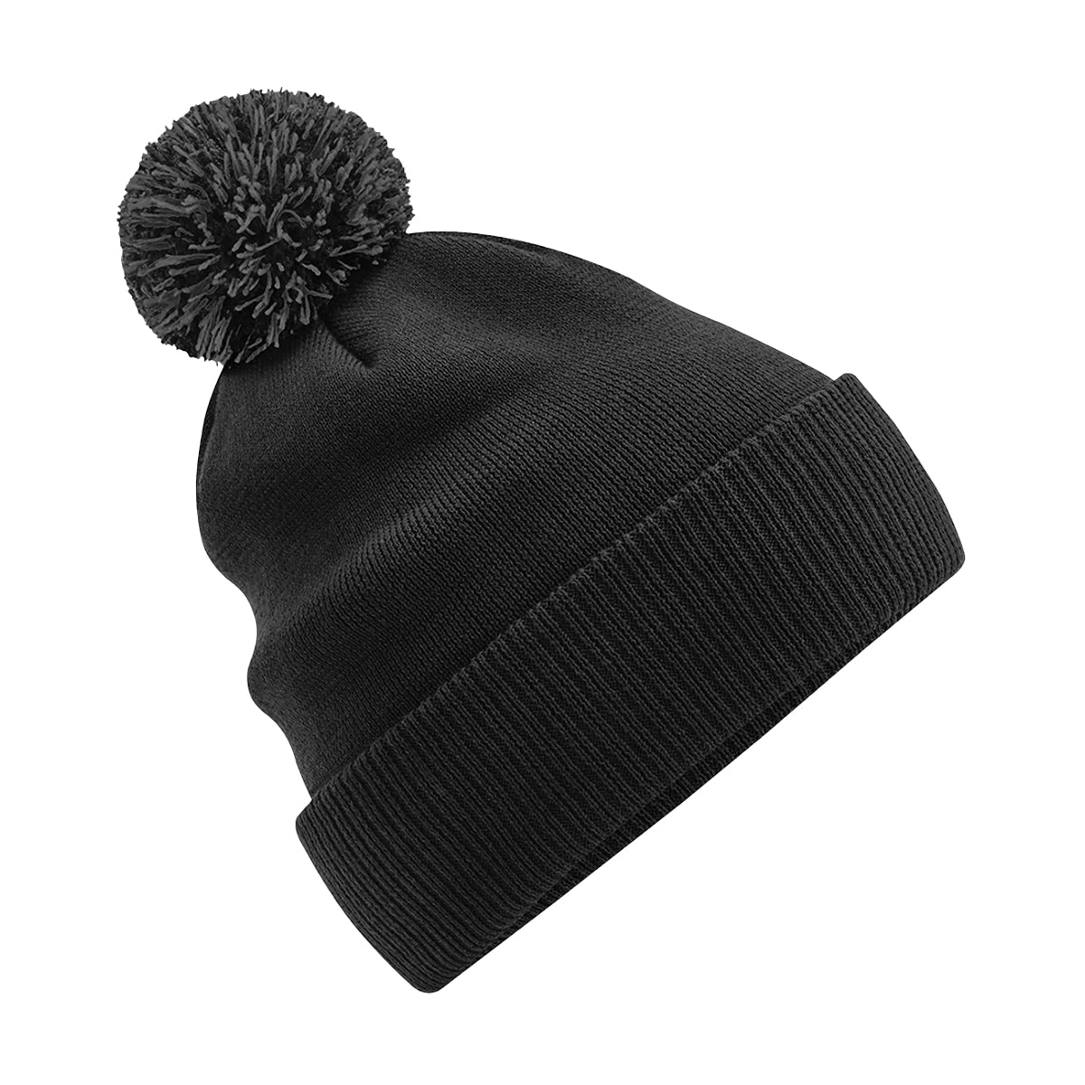Black-Graphite Grey - Front - Beechfield Girls Snowstar Duo Extreme Winter Hat