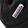 Black - Side - Beechfield Unisex Junior Kids Knitted Soft Touch Winter Hat