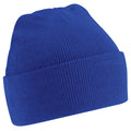 Bright Royal - Front - Beechfield Unisex Junior Kids Knitted Soft Touch Winter Hat