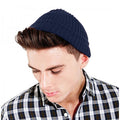 French Navy - Back - Beechfield Unisex Retro Trawler Winter Beanie Hat