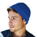 Bright Royal - Back - Beechfield Unisex Retro Trawler Winter Beanie Hat