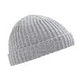 Heather Grey - Front - Beechfield Unisex Retro Trawler Winter Beanie Hat