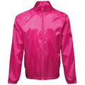 Hot Pink - Front - 2786 Unisex Lightweight Plain Wind & Shower Resistant Jacket