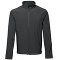 Black - Front - 2786 Mens 3 Layer Softshell Performance Jacket (Windproof & Water Resistant)