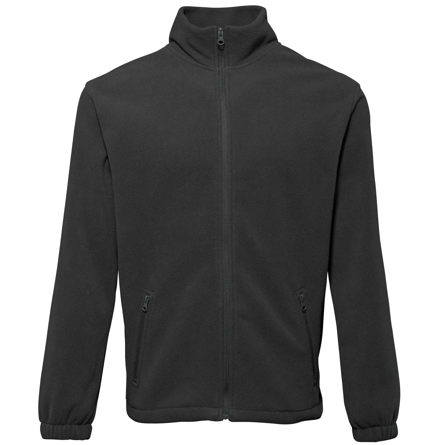 Black - Front - 2786 Mens Full Zip Fleece Jacket (280 GSM)