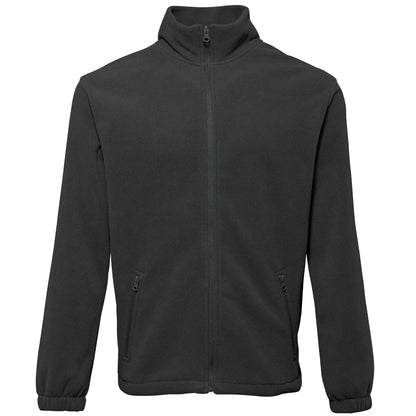 Black - Front - 2786 Mens Full Zip Fleece Jacket (280 GSM)