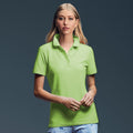 Key Lime - Back - Anvil Womens-Ladies Double Pique Semi-Fitted Polo Shirt